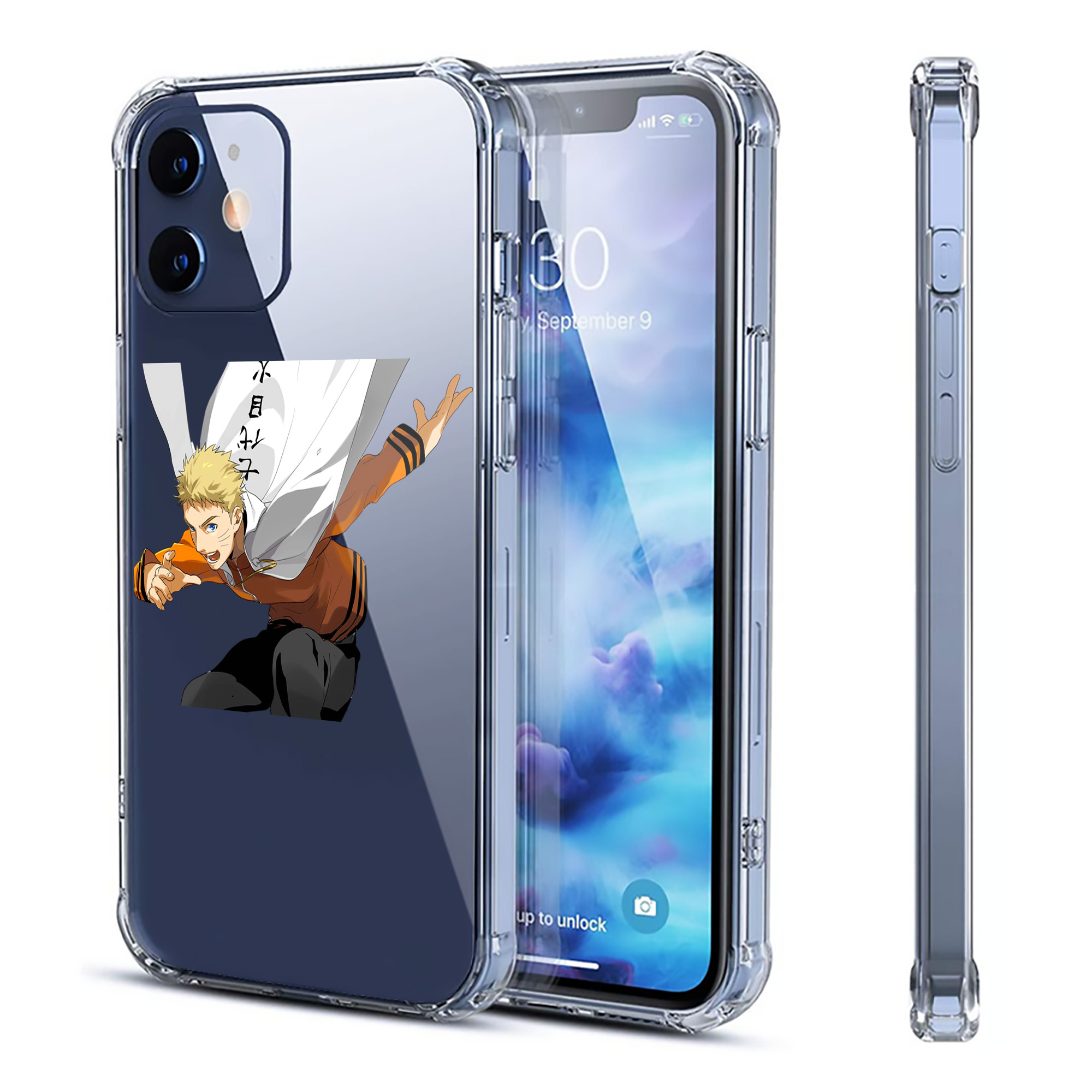 （画像用） NARUTO -ナルト- うずまき ナルト Uzumaki Naruto 【iPhone 12シリーズ対応】透明スマホケース（クリアソフトケース）